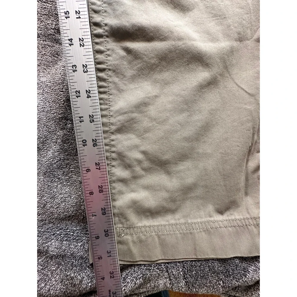 Cabelas Womens 12 Olive Green Cotton Nylon Utility Pants Embroidered L77PT075-15